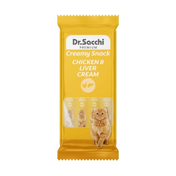 Dr.Sacchi Sıvı Kedi Ödül Chıcken&Lıver 4Lü - 1
