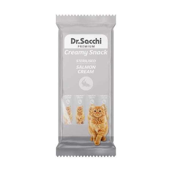 Dr.Sacchi Sıvı Kedi Ödül Sterıl Salmon 4Lü - 1