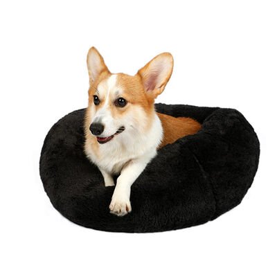 Dubex Brownie Yuvarlak Kedi Köpek Yatağı Antrasit Gri M - 3