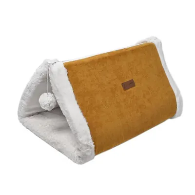 Dubex Kedi Evi Ve Oyun Tüneli Sarı - 1