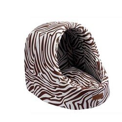 Dubex Mini Cave Kedi Kulübesi Kahverengi Zebra