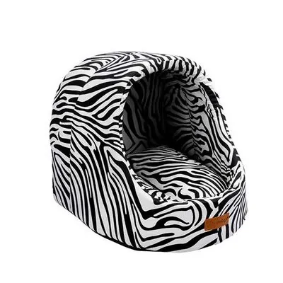 Dubex Mini Cave Kedi Kulübesi Siyah Zebra - 1