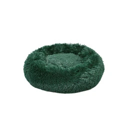 Dubex Ponchik Peluş Yuvarlak Kedi Yatağı Yeşil S - 2