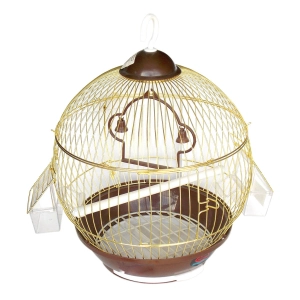Dünya Metal Yuvarlak Kuş Kafesi Orta Boy 29x35 cm