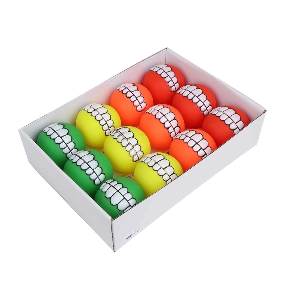 Eastland 12'li Plastik Diş Desenli Top Seti Çap 7 Cm - 1