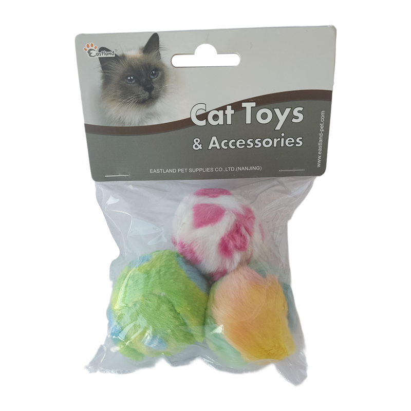 Eastland 3lü Top Kedi Oyuncağı Tıkırtılı 4cm Çap - 1