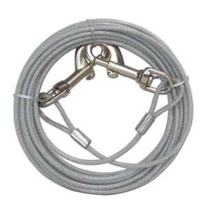 Eastland Bahçe için Yaylı Çelik Köpek Bağlama Halatı  9 M