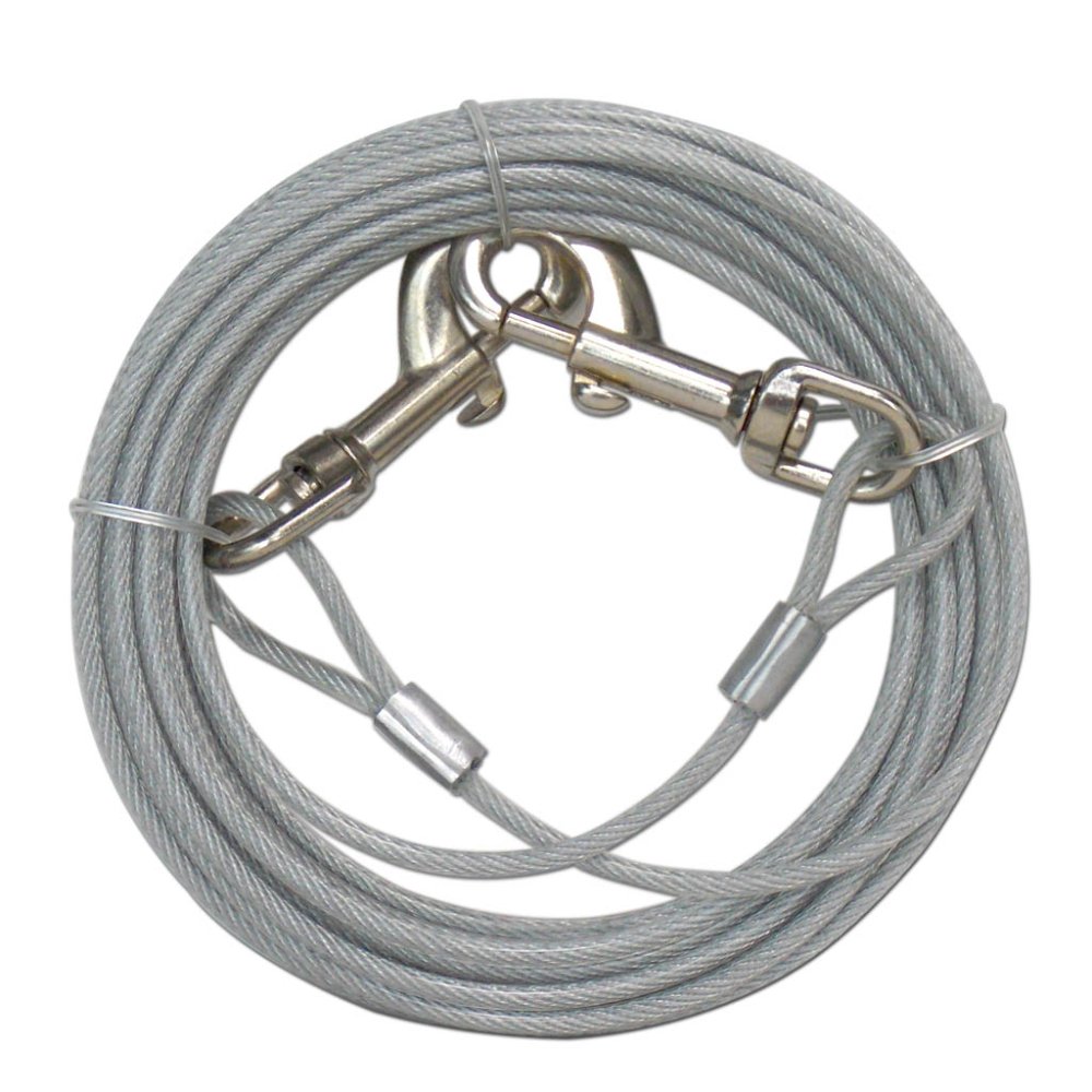 Eastland Bahçe için Yaylı Çelik Köpek Bağlama Halatı  9 M - 1