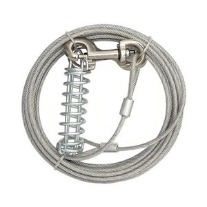 Eastland Bahçe için Yaylı Çelik Köpek Bağlama Halatı  9 M