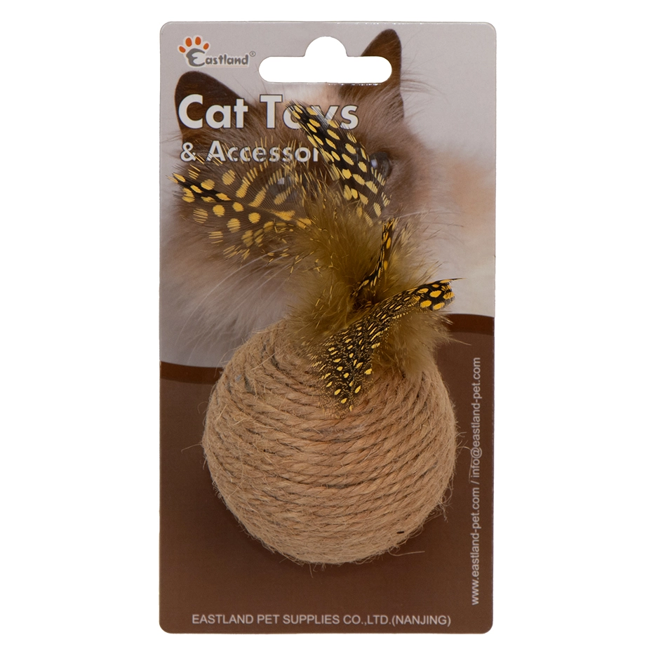 Eastland Hasır Tüylü Çıngıraklı Top-çap 6cm - 1