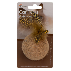 Eastland Hasır Tüylü Çıngıraklı Top-çap 6cm