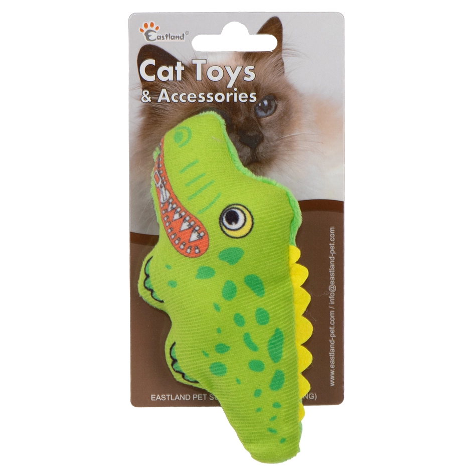 Eastland Kedi Otlu Öten Peluş Timsah 15cm - 1