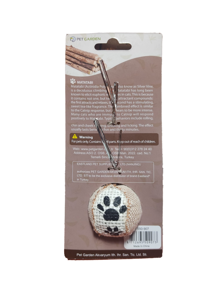 Eastland Matatabi Tüylü Toplu Kedi Oyuncağı 9 Cm - 2