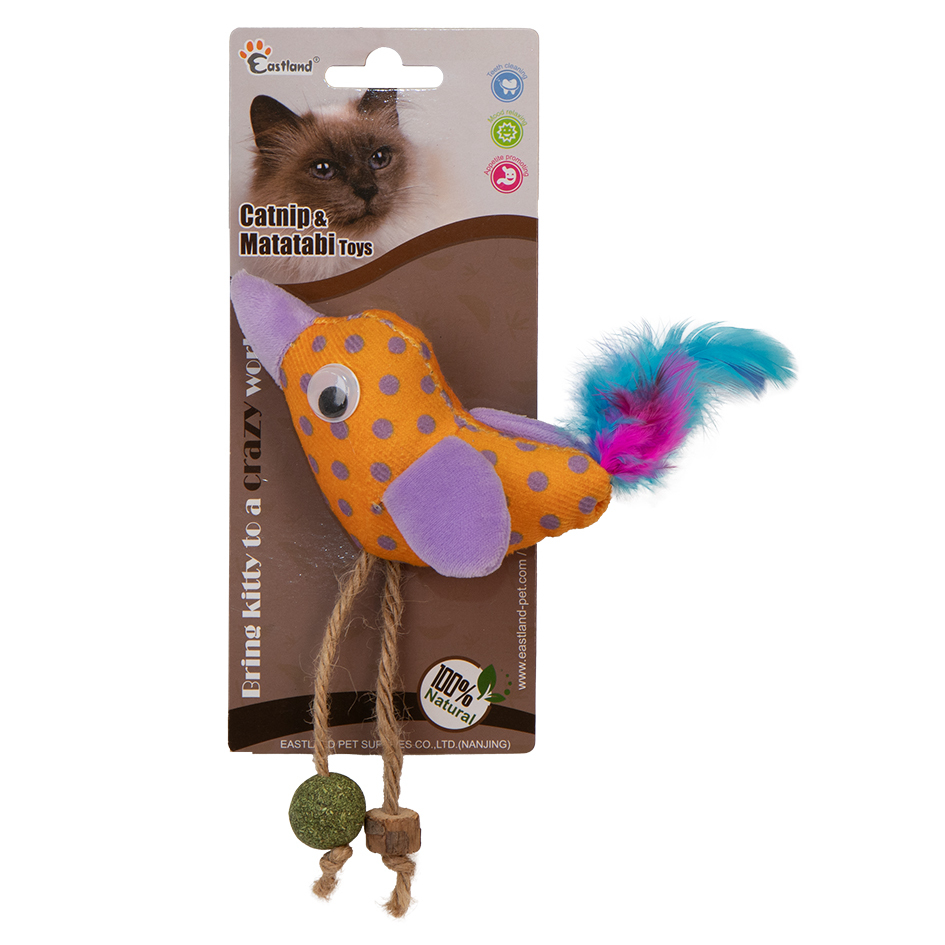Eastland Matatabi Ve Catnipli Peluş Kuş 12cm - 1