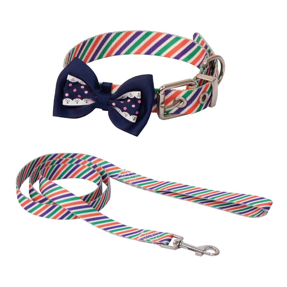 Eastland Papyonlu Boyun Tasma 20mm 40-50 Cm + Uzatma 120cm Çizgili Desenli - 1