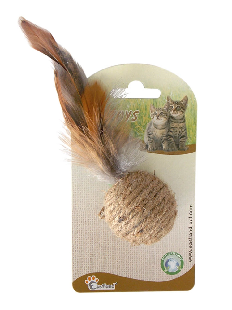 Eastland Tüylü Top Kedı Oyuncağı 4 Cm - 1