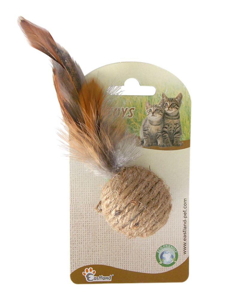 Eastland Tüylü Top Kedı Oyuncağı 4 Cm - 1