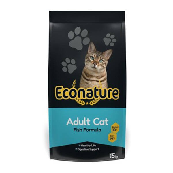 Econature Balıklı Yetişkin Kedi Maması 15 Kg - 1