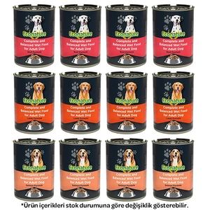 Econature Karışık Köpek Yaş Maması 400 gr X 12 Adet