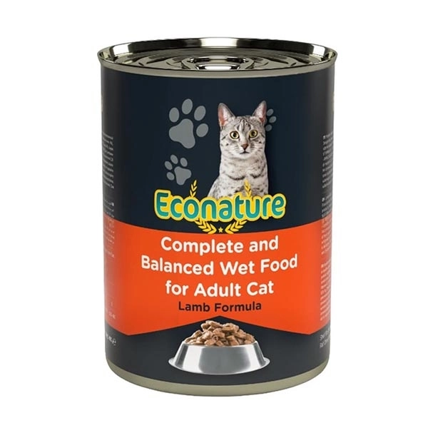 Econature Kuzu Etli Yetişkin Kedi Konservesi 400 Gr - 1