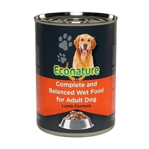 Econature Kuzu Etli Yetişkin Köpek Yaş Maması 400 Gr