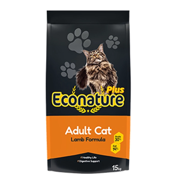 Econature Plus Yetişkin Kuru Kedi Maması Kuzu Etli 15 KG - 1