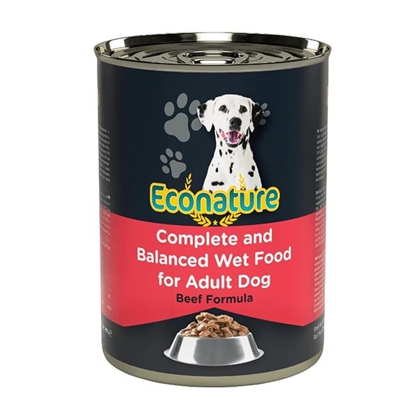 Econature Sığır Etli Yetişkin Köpek Yaş Maması 400 Gr - 1