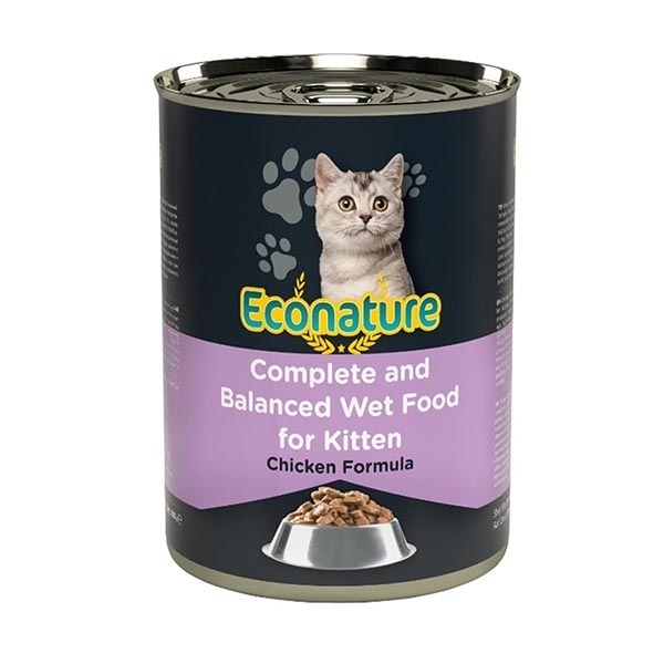 Econature Tavuk Etli Yavru Kedi Yaş Maması 400 Gr - 1