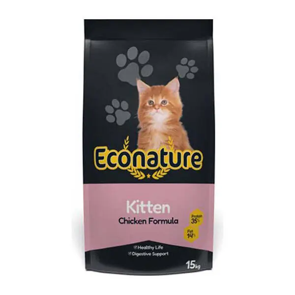 Econature Tavuklu Yavru Kedi Maması 15 Kg - 1