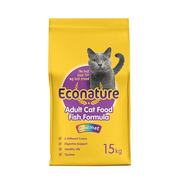 Econature Yetişkin Gurme Kuru Kedi Maması (Adult Cat) Sarı Ambalaj 15 Kg - 1