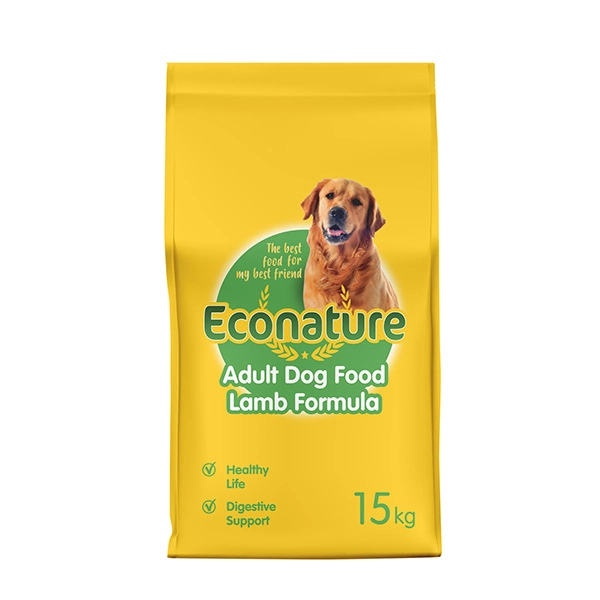 Econature Yetişkin Kuru Köpek Maması (Adult Dog) Sarı Ambalaj Kuzu Etli 15 Kg - 1