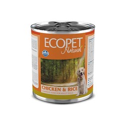 Ecopet Natural Tavuklu ve Pirinçli Köpek Yaş Maması 300 Gr