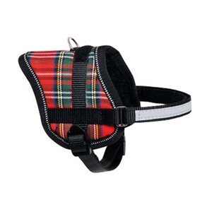 Flamingo Eeny Mini Köpek Göğüs Tasması M (36-46 cm) Ekose