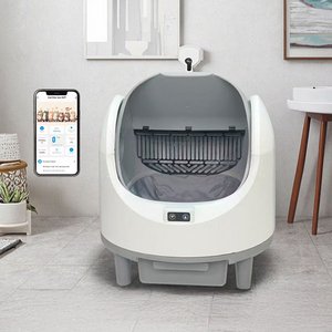 Electron Akıllı Açık Kasa Otomatik Kedi Tuvaleti – Sessiz Motorlu, Koku Gidericili, UV Sterilizasyonlu - 3