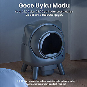 Electron Akıllı Otomatik Kedi Tuvaleti – 50L, UV Temizleme, Akıllı Sensörlü,Kompakt Tasarım - 7