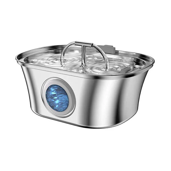 Electron Çift Çeşmeli Paslanmaz Çelik Kedi ve Köpekler İçin Otomatik Su Pınarı 3.2 L - 2