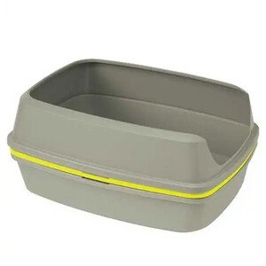 Moderna 4 Katlı Elekli Kedi Tuvaleti Gri/Sarı 50x38x24 cm