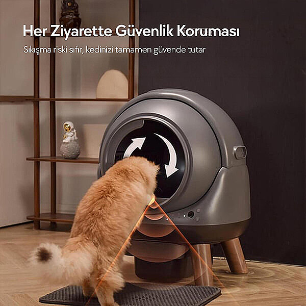 ELS Pet Otomatik Koku Kontrollü Akıllı Kedi Tuvaleti - 3