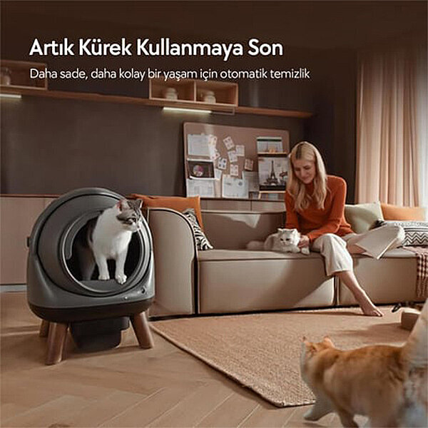 ELS Pet Otomatik Koku Kontrollü Akıllı Kedi Tuvaleti - 2