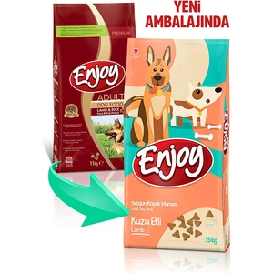 Enjoy Kuzu Etli ve Pirinçli Yetişkin Köpek Maması 15 Kg - 2