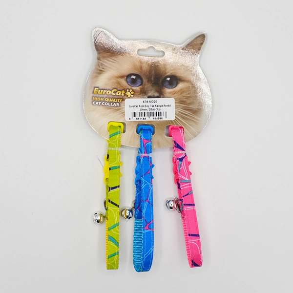 EuroCat Kedi Boy. Tas.Karışık Renkli 10mm28cm 3Lü - 1