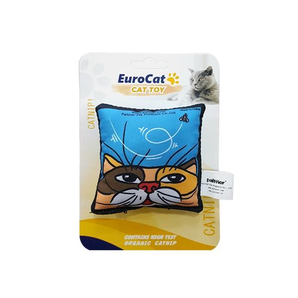 EuroCat Kedi Oyuncağı Mavi Yastık 8 cm - 1
