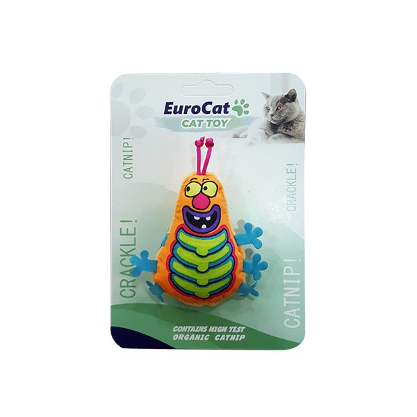 EuroCat Kedi Oyuncağı Turuncu Tırtıl 9,5 cm - 1