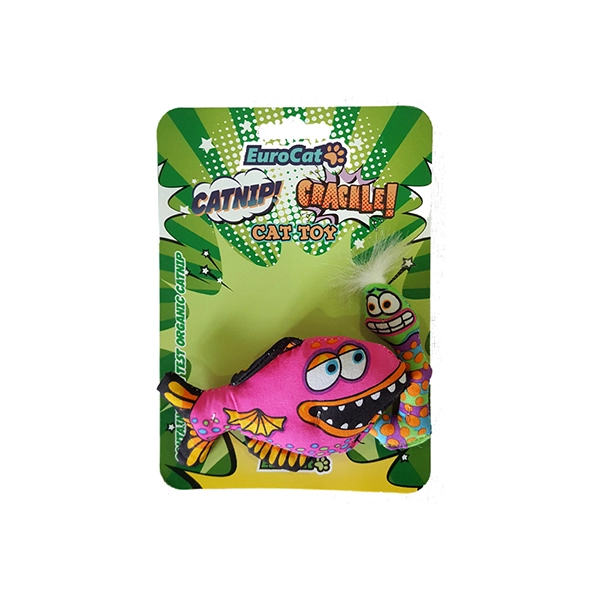 EuroCat Kedi Oyuncağı Yemli Pembe Balık 24 cm - 1