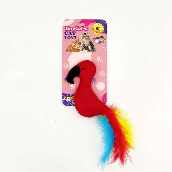 EuroCat Toys Papağan Şeklinde Kedi Oyuncağı - 1
