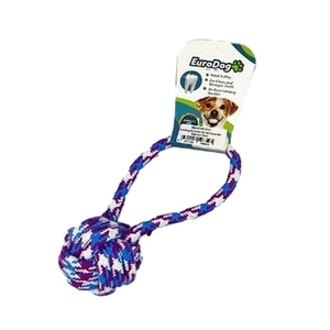 EuroDog Diş İpi İki Burgu Üç Hal.Mor Mavi Bey.30cm