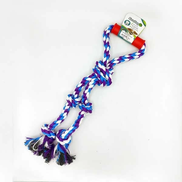 EuroDog Diş İpi Tutmalı Diş Kaş.Beş Dü.Mavi 40cm - 1