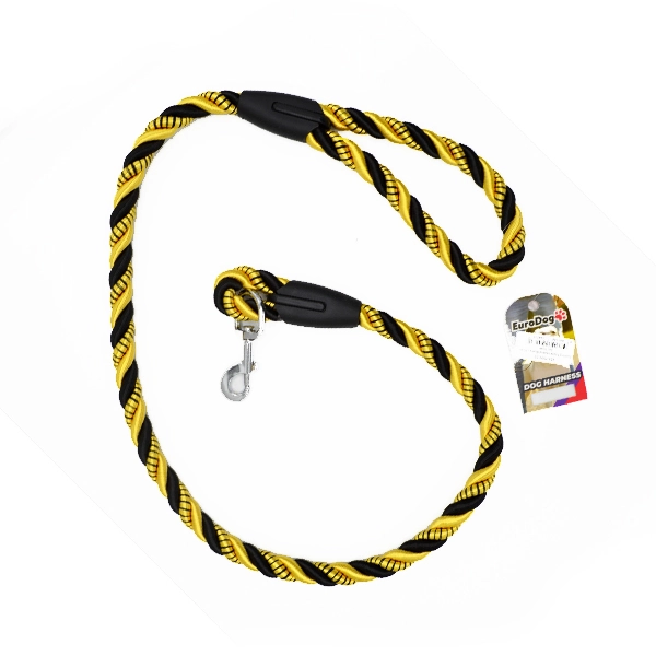EuroDog Köpek Uzatma 14 mm x 120cm Sarı Siyah - 1