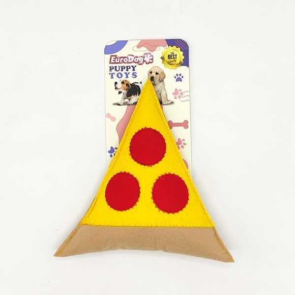 EuroDog Puppy Pet Toys Pizza - 1