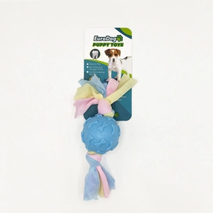 EuroDog Puppy Toys Mavi Kemik Des.Top Diş Kaş.Oy.